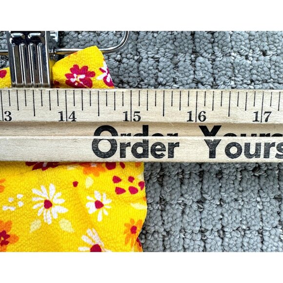 BCBGeneration Midi Skirt Womens Size M Yellow Summer Daisy Floral Slit Side NWT - Picture 7 of 11